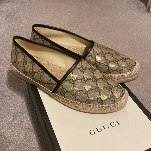 Beige Ebony Gucci Slides - Picture 4 of 4